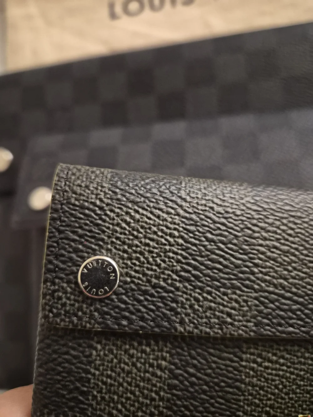 Louis Vuitton Virgil Abloh Damier Graphite Coated Canvas Alpha Trio Pouches